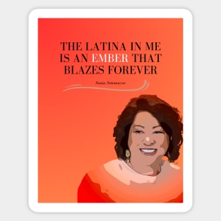 Sonia Sotomayor | Ember That Blazes Forever Sticker